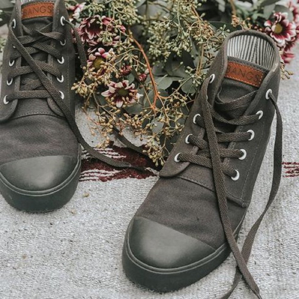 bangs Stonehenge gray/grey high top shoes